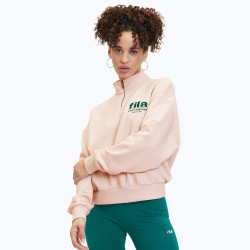 Fila LIMA graphic half-zip sweater Oatmeal Melange