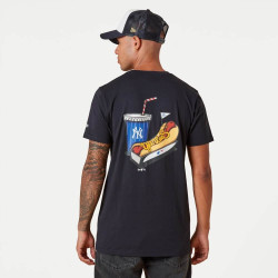 NEW ERA tričko MLB Stadium food graphic tee NEW YORK YANKEES Blue