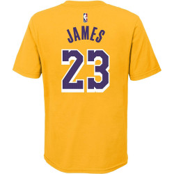 Nike Boys N&N Tee -Icon Los Angeles Lakers Lebron James Yellow