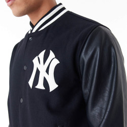 NEW ERA New York Yankees MLB World Series Black Varsity Jacket