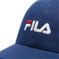 Fila BRASOV 6 panel cap with linear logo - strap back Medieval Blue