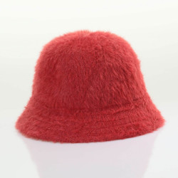 Von Dutch Originals Bucket Akron Fluffy Hat Red