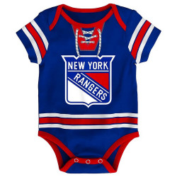 Outer Stuff Nhl Hockey Pro Creeper Plain Back New York Rangers Blue