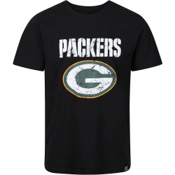 Re:Covered NFL Core Logo T-Shirt Green Bay Packers Solid Black