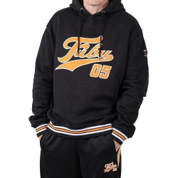 FUBU Varsity SSL Hoodie Sweatshirt black/orange