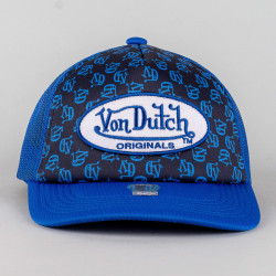 Von Dutch Originals Trucker Tampa Oval Patch Vd Aop Foam Black Aop/Blue