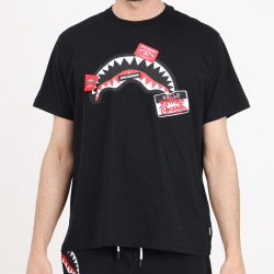 Sprayground Label Shark Regular T-Shirt Black