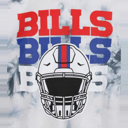 Tričko RE:COVERED x NFL Buffalo Bills Batik Blue/White modré