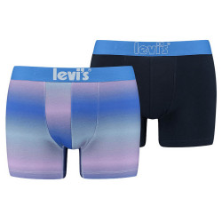 Levis Men Ombre Boxer Brief 2P Blue/Orchid Bloom