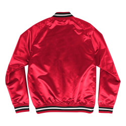 Mitchell & Ness Special Script Light Weight Satin Jacket Chicago Bulls Scarlet