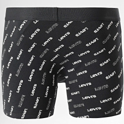 Levis Men Logo Aop Boxer Brief Organic Co 2P Black/White