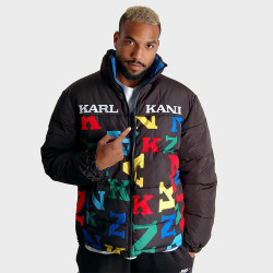 Karl Kani KK Retro Block Reversible Logo Puffer Jacket multicolor