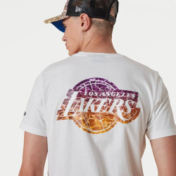 NEW ERA tričko NBA Back body wtr print tee LOS ANGELES LAKERS White