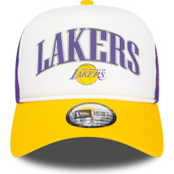 Šiltovka so sieťkou New Era 940 LA Lakers NBA Retro Purple E-Frame Trucker Cap fialová