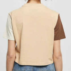 Karl Kani KK Serif Crop Block Tee sand/light sand/brown