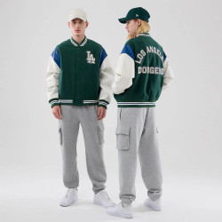 Bunda NEW ERA LA Dodgers MLB Varsity Dark Green Jacket tmavozelená
