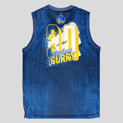 Outer Stuff Heating Up' Top - Player Specific Golden State Warriors Stephen Curry Indigo