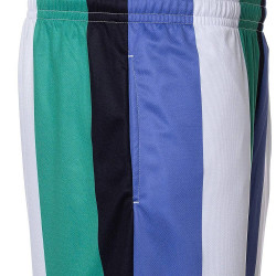 Karl Kani KK Varsity Striped Mesh Shorts green/white/purple