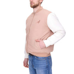 Pánska obojstranná bomber bunda STAPLE Broadway Reversible maskáčová/béžová