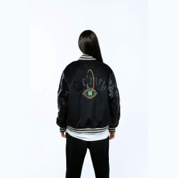 Grimey Wear Saoirse Baseball Jacket Black