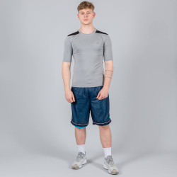 PEAK BASKETBALL TRAINING SERIES ROUND NECK T-SHIRT LT.MELANGE GREY