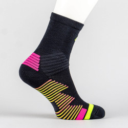 Basketbalové ponožky PEAK Basketball Socks čierno-žlto-ružové