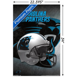 Plagát NFL Poster Carolina Panthers Helmet