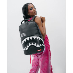 Sprayground Shark Central 2.0 Black On Grey Sp Dlxsv Backpack Black