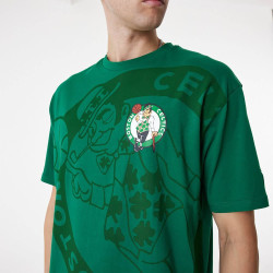 New Era NBA Boston Celtics NBA Lifestyle Green Oversized T-Shirt Green