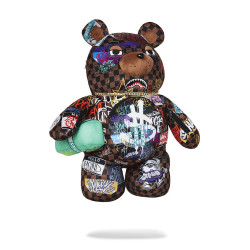 Sprayground Sharks In Paris The Rizz Moneybear Teddybear Backpack Brown