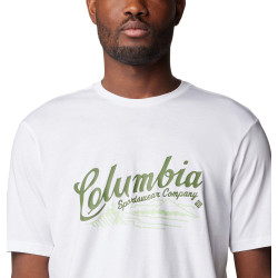 Columbia Rockaway River™ Graphic SS Tee - White/Scripted Scene