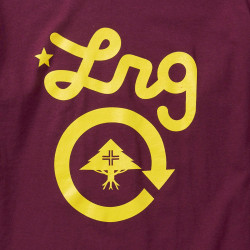 LRG CYCLE LOGO RESEARCH LS TEE BURGUNDY