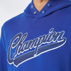 Champion retrò resort Knitted hooded sweatshirt - blue