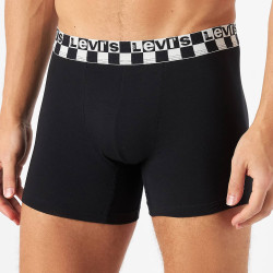 Levis Men Checkerboard Wb Boxer Brief 2P White/Black