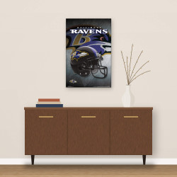 Plagát NFL Poster Baltimore Ravens Helmet
