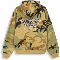 GRIMEY WEAR FOLLOW THE DOLLAR CAMO VINTAGE HOODIE BROWN CAMO