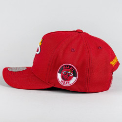 Šiltovka Mitchell & Ness Miami Heat NBA Double Clutch Pro Snapback červená