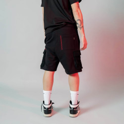 Sprayground Jacquard Insert Cargo Shorts Black