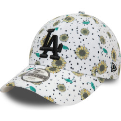 Detská šiltovka New Era 940K MLB La Dodgers Youth Floral All Over Print White 9FORTY Adjustable Cap biela