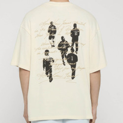 Pánske tričko Karl Kani Signature Washed Oversized T-Shirt krémovo biele