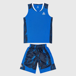 Detská basketbalová súprava (dres + trenírky) Peak Basketball Sets Match Kids modrá