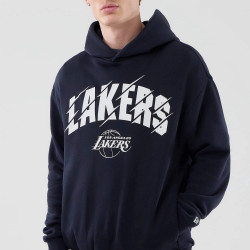 Mikina NEW ERA LA Lakers NBA Core Plus Navy Pullover Hoodie tmavomodrá