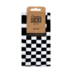 Ponožky American Socks Checkerboard B/W - Ankle High