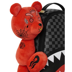 Sprayground Diablo (Bearhug) Plush Wraparound Backpack (Dlxv) Black