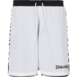 Dámske obojstranné basketbalové šorkty Spalding Essential Reversible Shorts 4HER čierno/biele