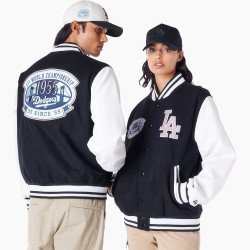 Bomber bunda New Era MLB Patch Vrsity Los Angeles Dodgers bomber jacket tmavomodrá