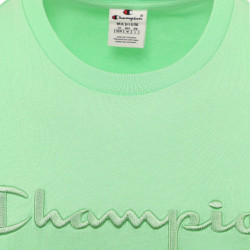 Champion Knitted Logo Crewneck T-Shirt Green