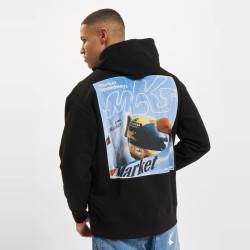 Pánska mikina s kapucňou Market Corsa Hoodie čierna