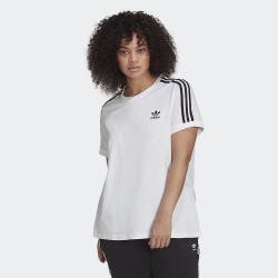 Adidas Classics 3-Stripes Tee White (Plus size)