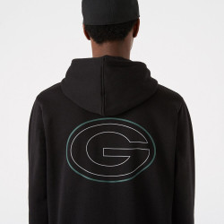 NEW ERA mikina NFL Outline logo po hoody GREEN BAY PACKERS Black